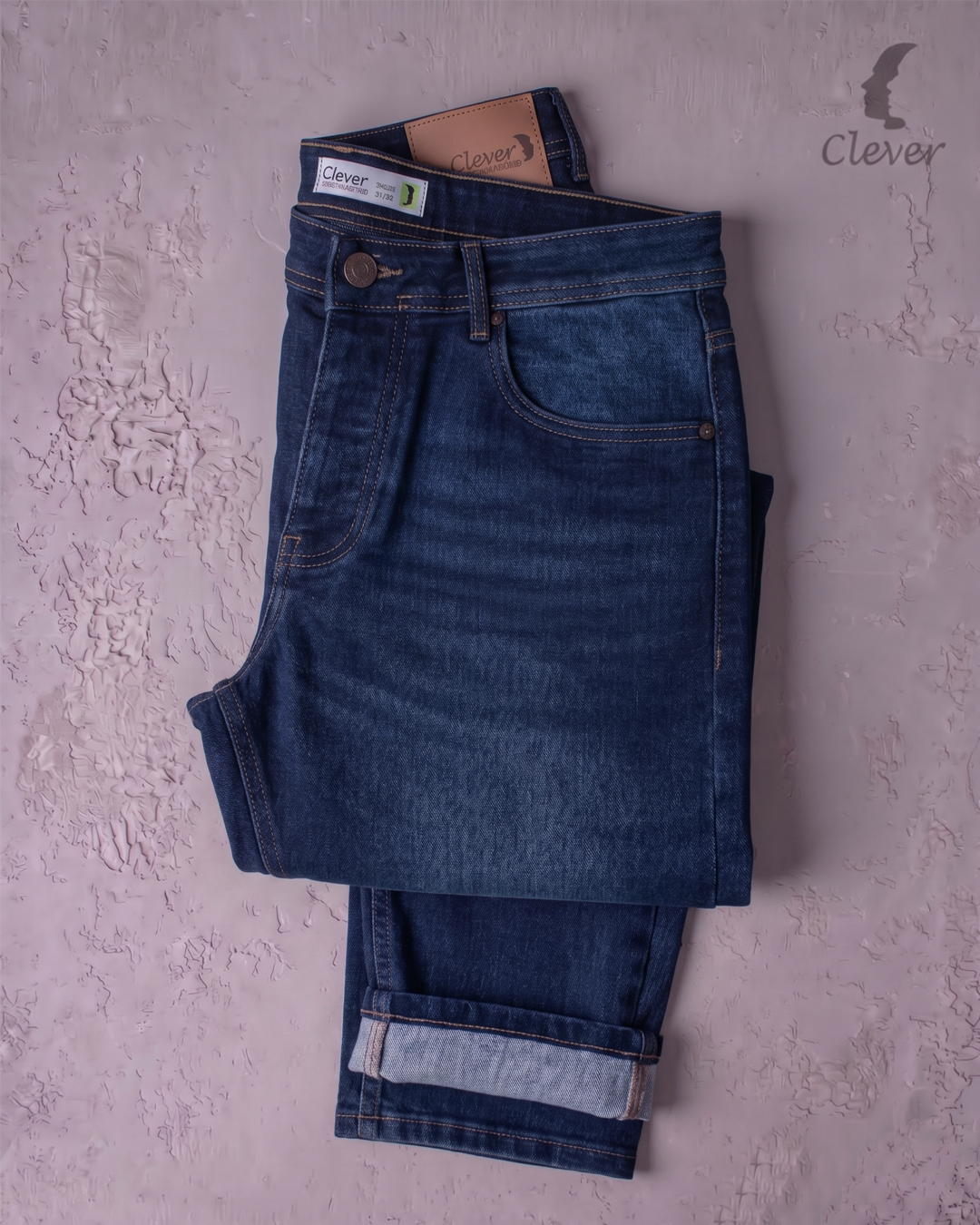 Dark Blue Slim-Fit Denim Jeans
