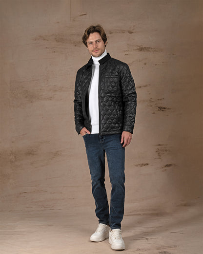 Black Regular fit waterproof jacket