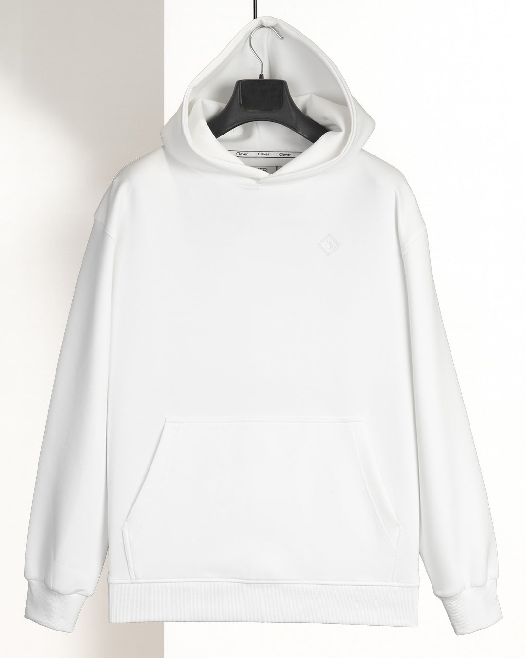 White Cotton Hoodie (Big Size)