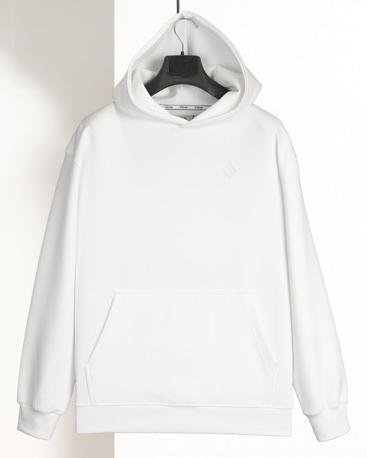 White Cotton Hoodie (Big Size)