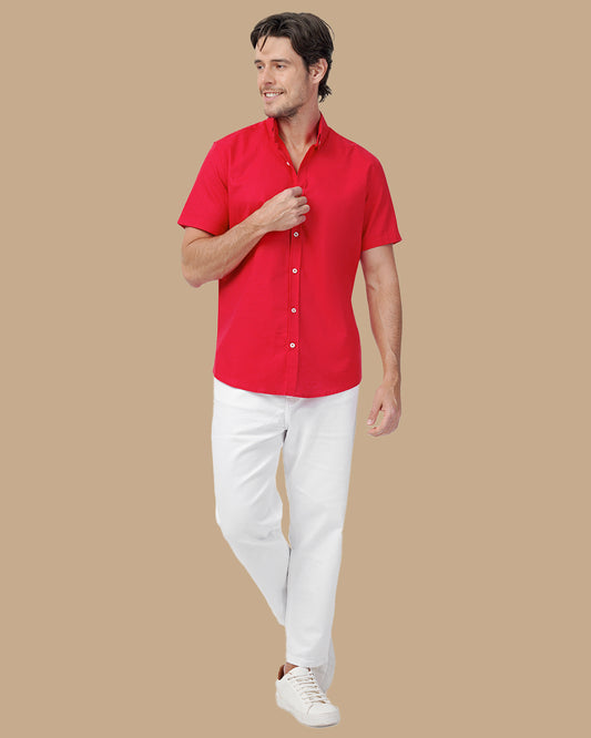 Red Linen shirt