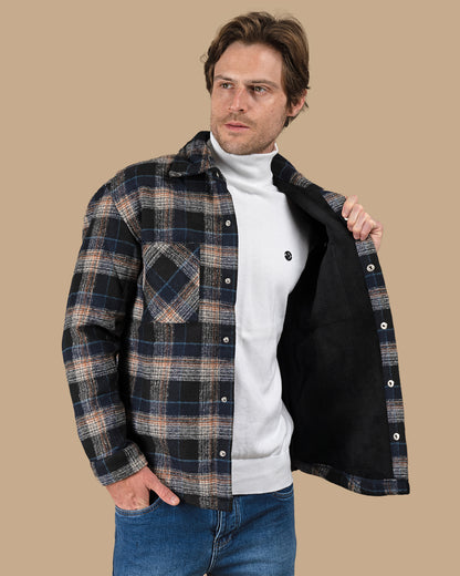 Bronze Flannel checkered winter shirt