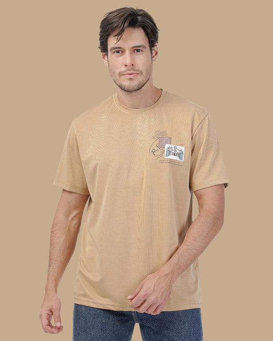 Camel Cotton T-shirt