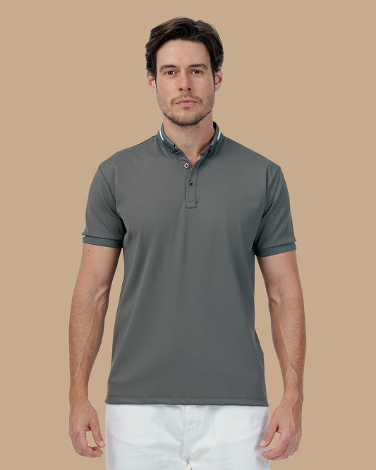 Oil Cotton Polo Shirt