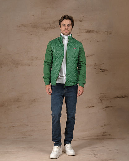 Green Regular fit waterproof jacket