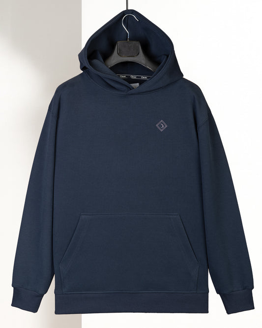 Navy Cotton Hoodie (Big Size)