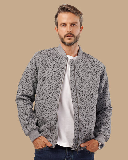 Grey Fur-Lined Wool Jacket