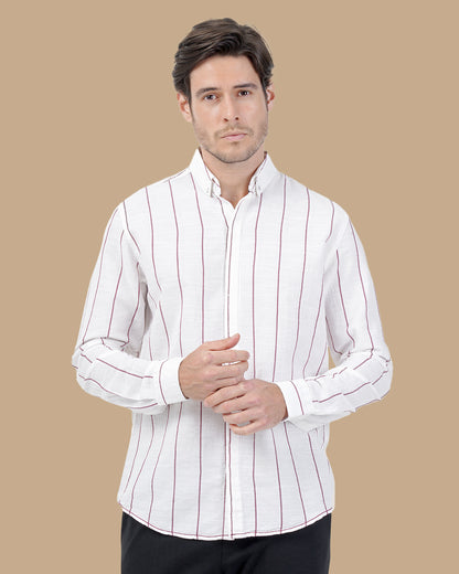Burgundy Cotton shirt