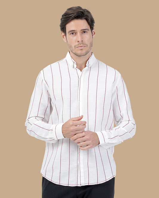 Burgundy Cotton shirt