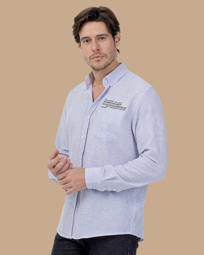 Blue Cotton shirt