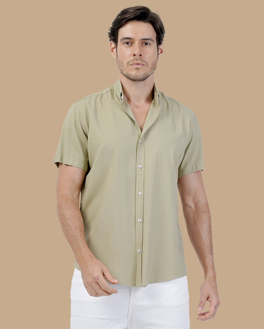 Light Olive Cotton shirt