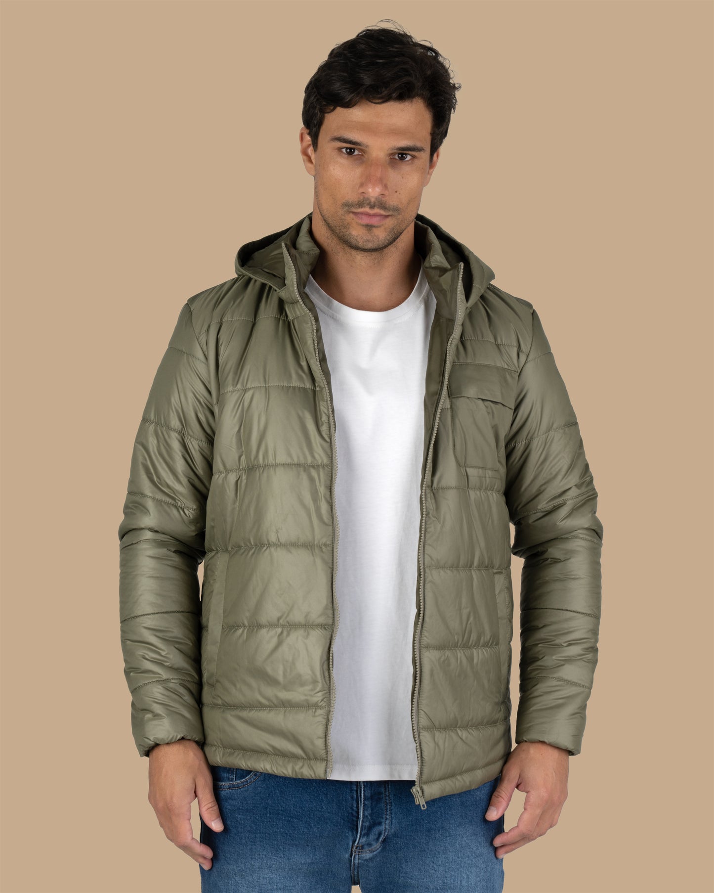 Oil Waterproof Puffer Jacket