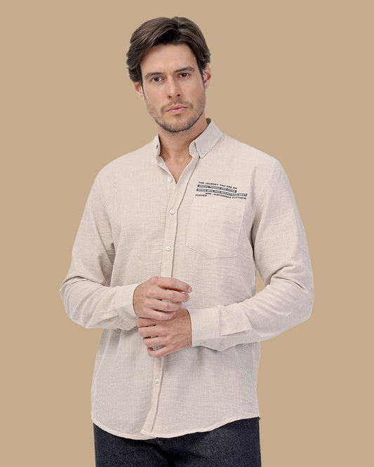 Light Brown Cotton shirt