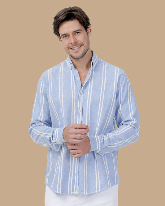 Baby Blue Cotton shirt