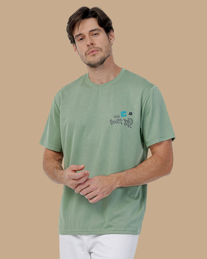 Dark Mint Cotton T-shirt