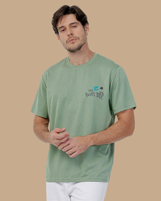 Dark Mint Cotton T-shirt