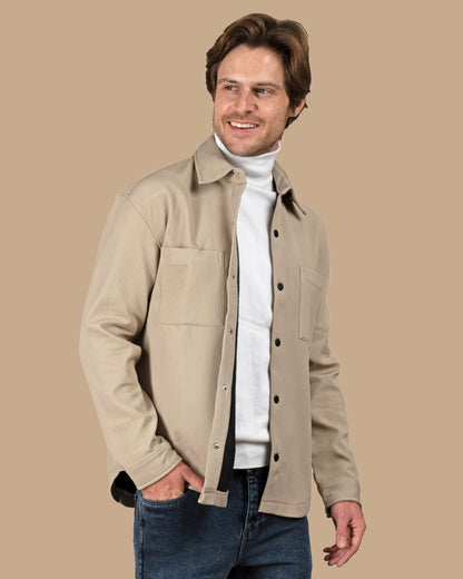 Dark Beige waterproof winter shirt