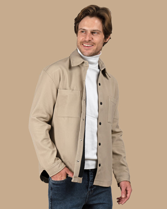 Dark Beige waterproof winter shirt