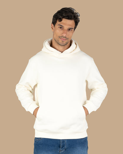 Off-White Knitted Cotton Hoodie