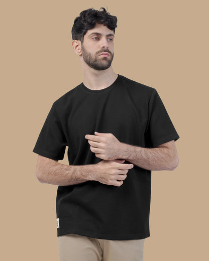 Black Cotton T-shirt