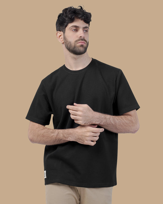 Black Cotton T-shirt