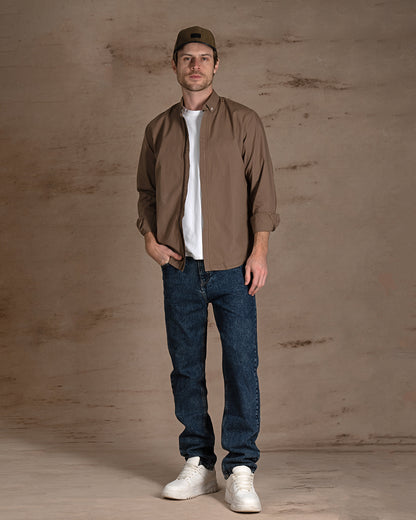 Brown Regular Fit Cotton shirt