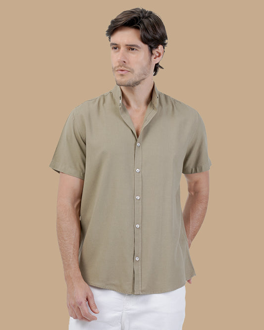 khaki Cotton shirt