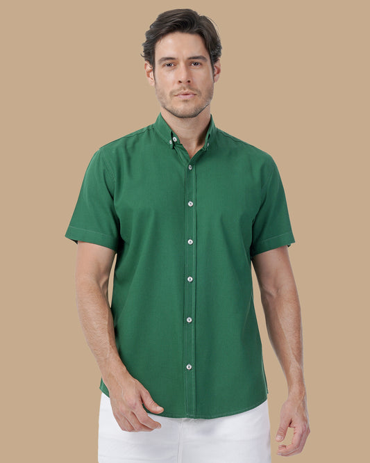 Royal Green Cotton shirt