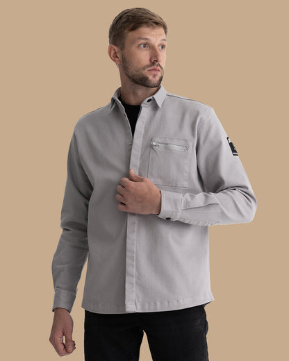 Grey Winter Cotton Shirt