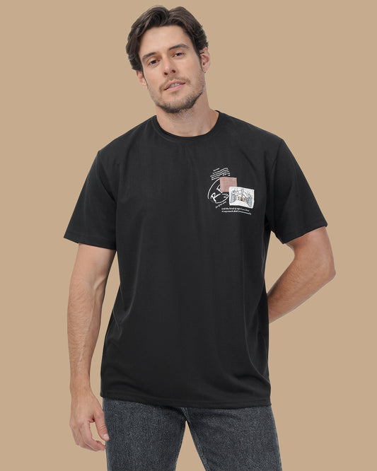 Black Cotton T-shirt