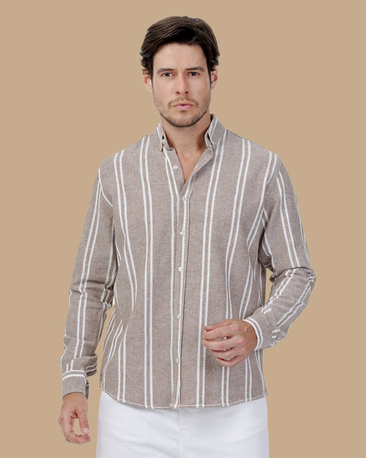 Light Brown Cotton shirt