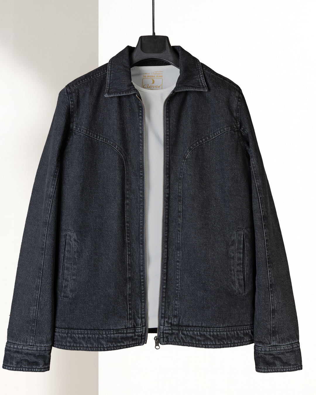 Black Lined Denim Jacket