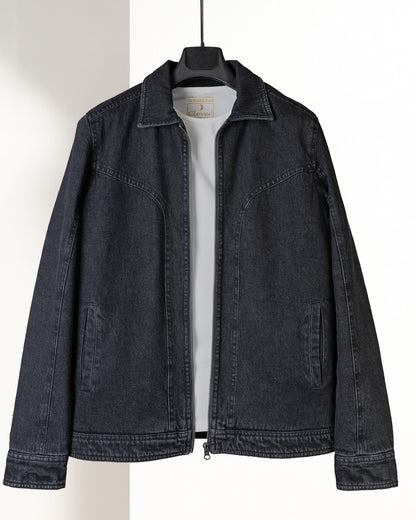 Black Lined Denim Jacket