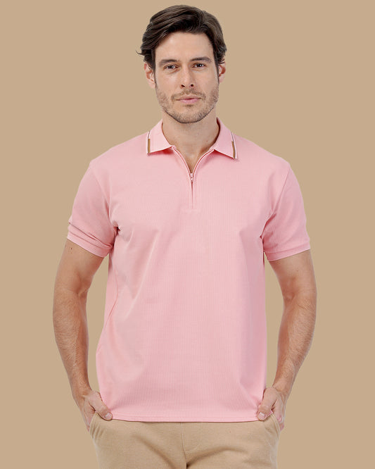 Rose Cotton Polo Shirt