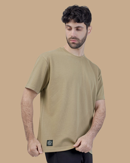 Medium Beige Cotton T-shirt