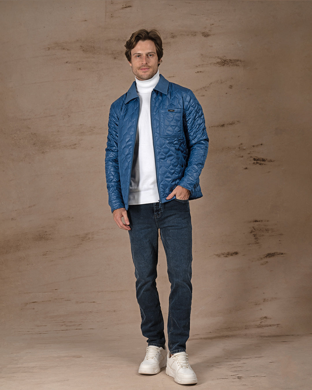 Petrol Regular fit waterproof jacket