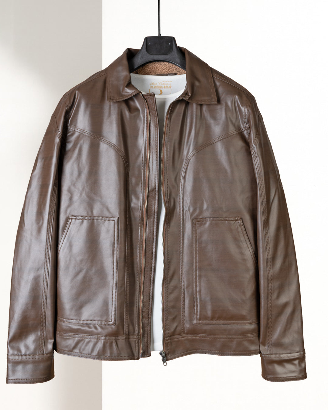 Chocolate Brown Classic Leather Jacket