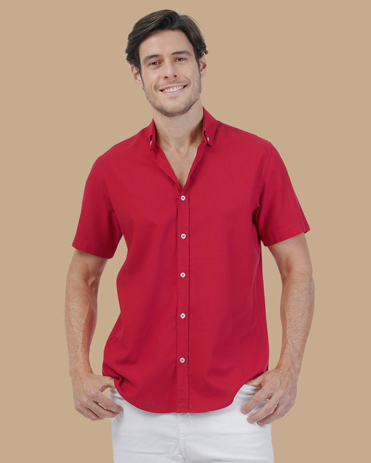 Red Cotton shirt