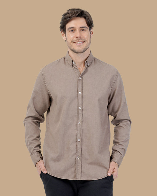 Brown Cotton shirt