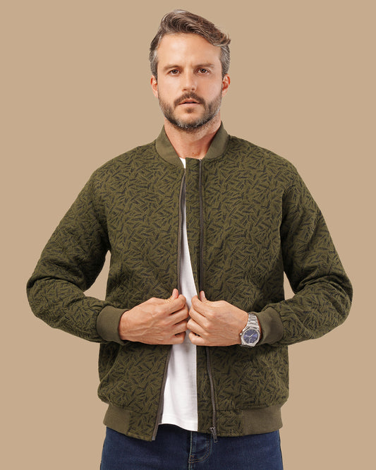 Oil Fur-Lined Wool Jacket