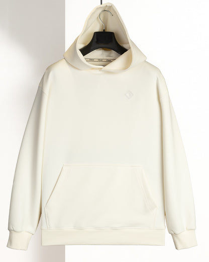 Beige Cotton Hoodie (Big Size)