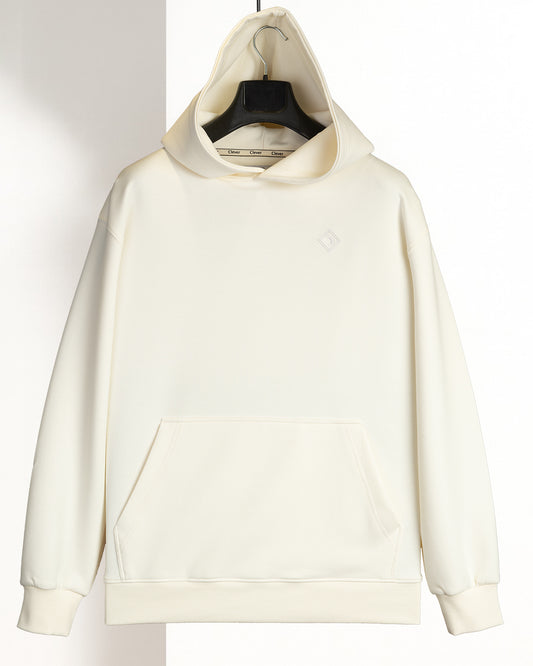 Beige Cotton Hoodie (Big Size)