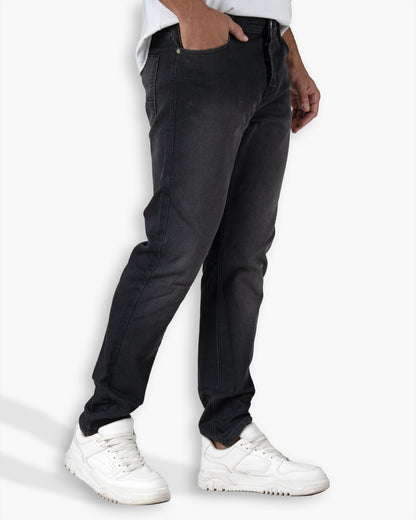 Black Slim-Fit Denim Jeans