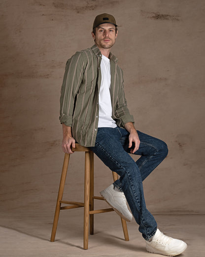Oil striped Cotton shirt