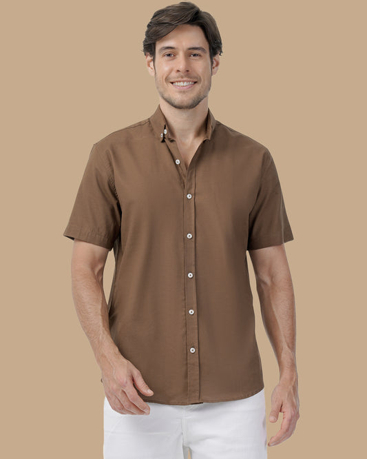 Dark Brown Linen shirt