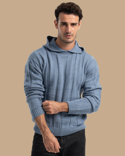 Petrol Knitted Tricot Pullover