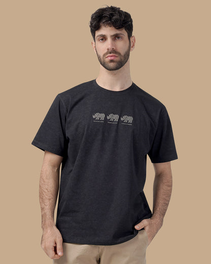Black Cotton T-shirt