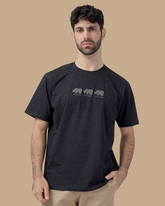 Black Cotton T-shirt