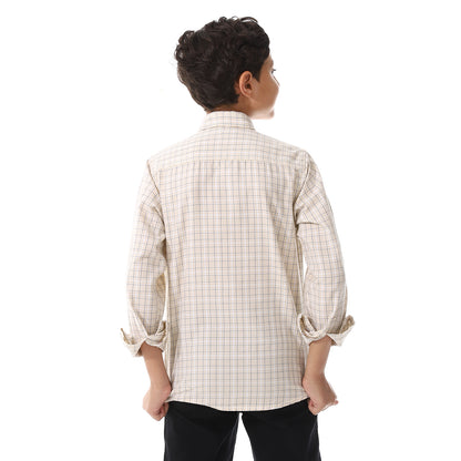 Off-White Checkered Cotton Shirt