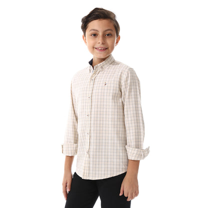 Off-White Checkered Cotton Shirt
